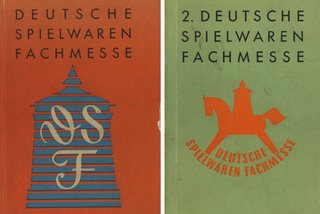 Spielwarenmesse Kataloge mit Logo